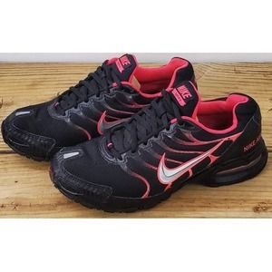 Nike Womens Air Max Torch 4 Black Pink Lace Up Running Shoes Size 8.5